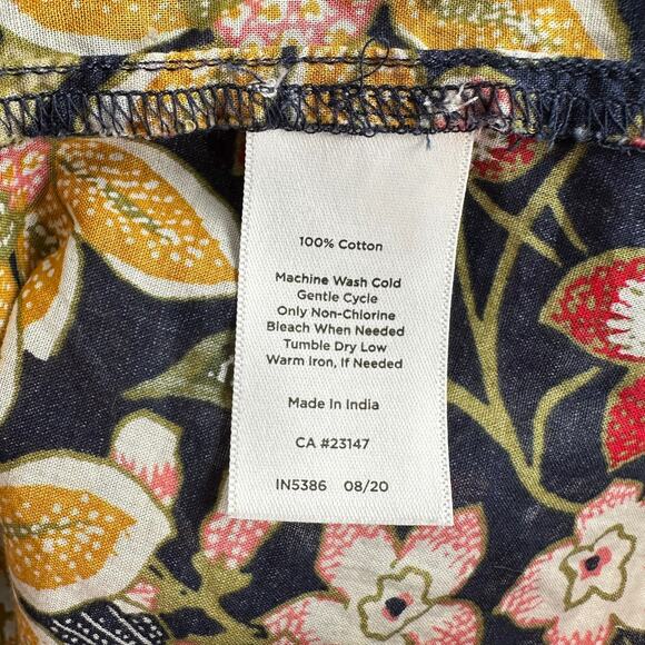 Talbots 100% Cotton XS Colorful Pintuck Floral Lightweight Feminine Blouse - Picture 7 of 7